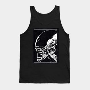 XENOMORPH - Alien (Black and White) Tank Top